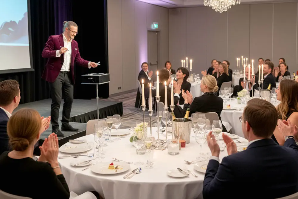 Zaubershow als 20 Minuten Highlight auf einem Firmenevent